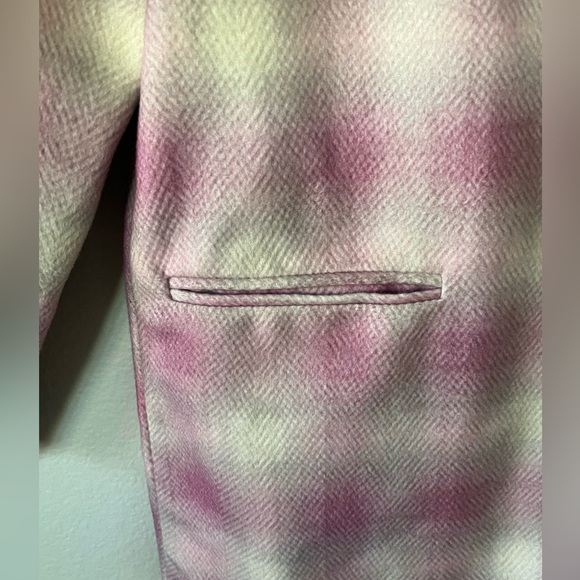 Avec Les Filles Raglan Walking Coat in Dusty Pink Plaid in Women’s Size S - Picture 4 of 16